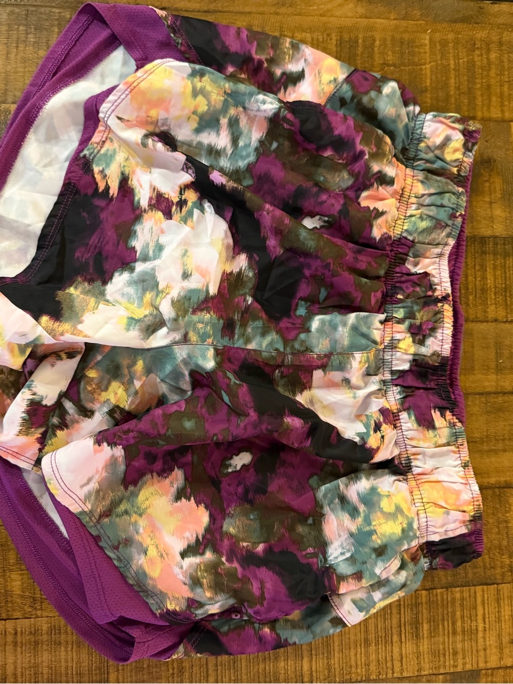Athletic Works Purple Girls' Workout Shorts